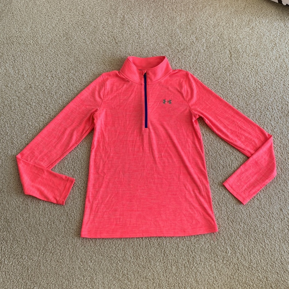 Under Armour Long Sleeves Heatgear Loose Fit Size Youth Large